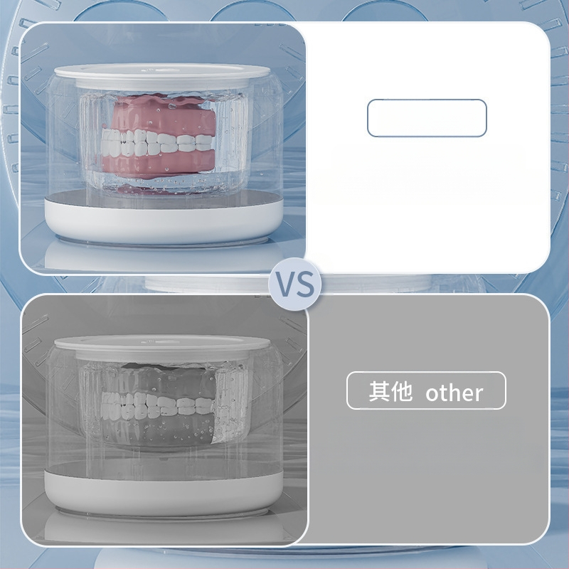 Ultragarsinis breketų valymo aparatas Buitinis valymas Protezų papuošalai Mažas Nešiojamas Daugiafunkcis Tarpvalstybinis Didmeninė prekyba