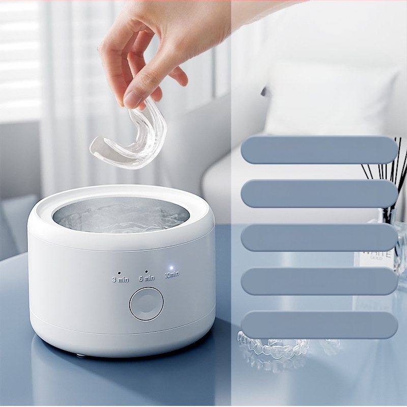 Ultragarsinis breketų valymo aparatas Buitinis valymas Protezų papuošalai Mažas Nešiojamas Daugiafunkcis Tarpvalstybinis Didmeninė prekyba