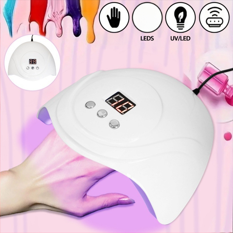 Tarpvalstybinis 72 W naujas USB laidu maitinamas S3 nagų lempos fototerapijos aparatas išmanusis indukcinis nagų lako klijai greitai džiūstantis 24 lempų kepimo lempa