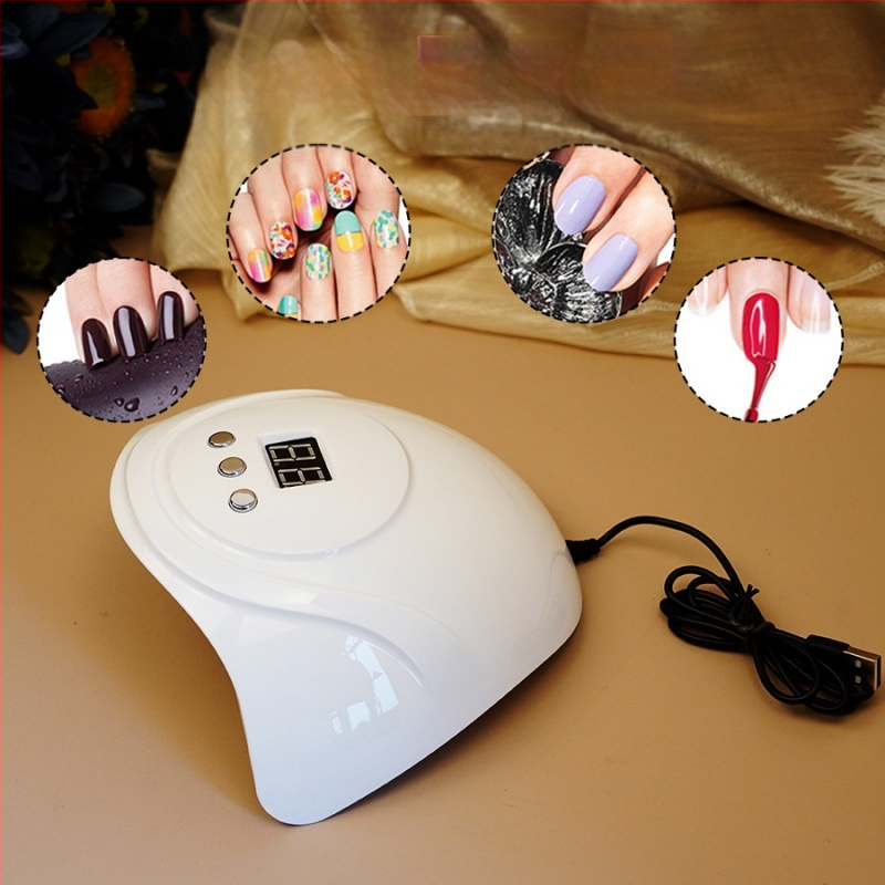 Tarpvalstybinis 72 W naujas USB laidu maitinamas S3 nagų lempos fototerapijos aparatas išmanusis indukcinis nagų lako klijai greitai džiūstantis 24 lempų kepimo lempa