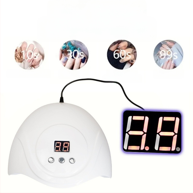 Tarpvalstybinis 72 W naujas USB laidu maitinamas S3 nagų lempos fototerapijos aparatas išmanusis indukcinis nagų lako klijai greitai džiūstantis 24 lempų kepimo lempa