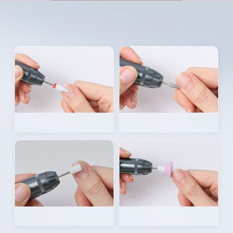 Elektrinis nagų poliravimo įrankis, trijų greičių ir dviejų krypčių reguliavimas, reguliuojamas greitis, nagų šalinimas, negyvos odos pašalinimas, manikiūras, nešiojamas nagų salonas