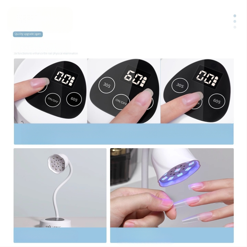 Stalinis maitinimo šaltinis „Lotus“ nagų lempai su išmaniuoju jutikliu, jutikliniu ekranu, mini fototerapijos lempai, greitai džiūstantiems nagams, specialiam kepimo lempai