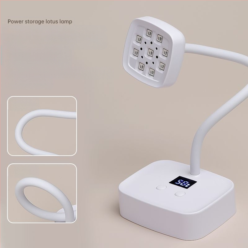 Nagų dailės įrankiai, darbalaukio energija, lotoso lempa, intelektuali indukcinė fototerapijos lempa, greitai džiūstanti, ne juoda, rankomis kepama lempa, speciali nagų parduotuvė