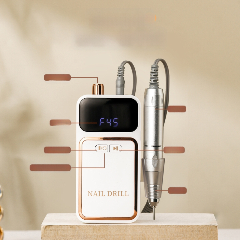 Naujas produktas 602 Įkraunamas nagų lakas 0-45000 aps./min. Nagų lakas Nešiojamas manikiūro valiklis