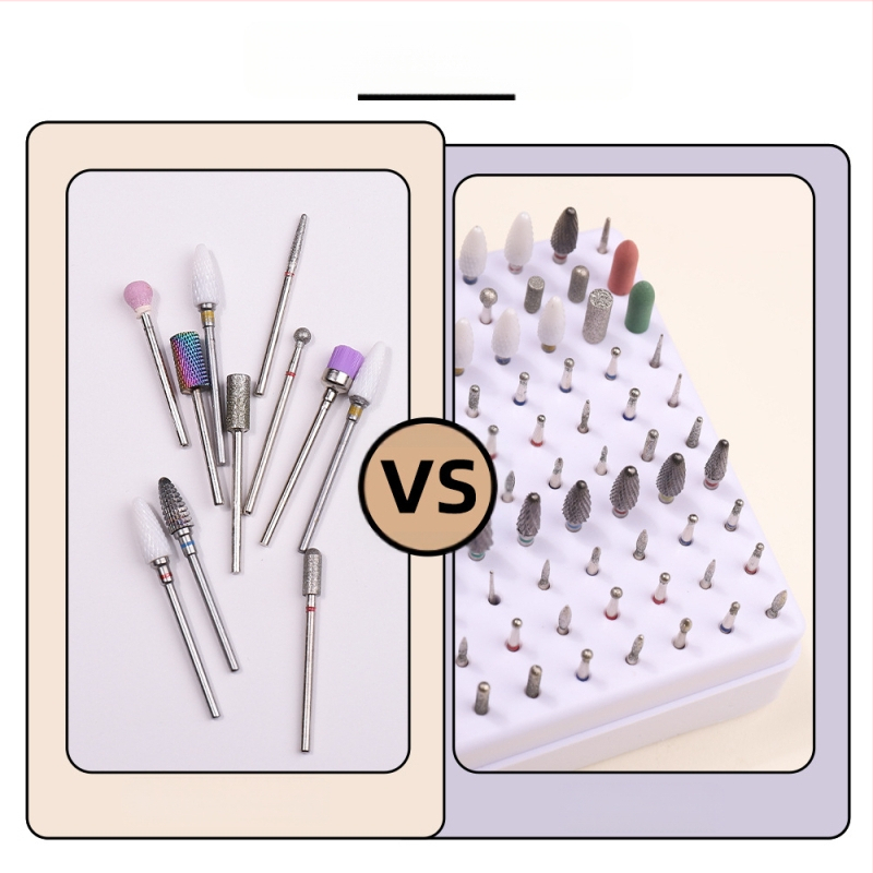 Tarpinė 100 skylių šlifavimo galvutės laikymo dėžutė nagų poliravimo galvutės demonstravimo stovas grąžtų laikymo dėžutė nagų apdailos dėžutė