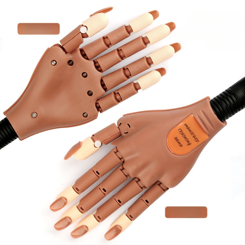 Nagų dailės praktikos protezinė ranka, judanti protezinė ranka, nagų dailės robotinė ranka, sulankstoma ir pritvirtinama modelio stiliaus nagų ekspozicija