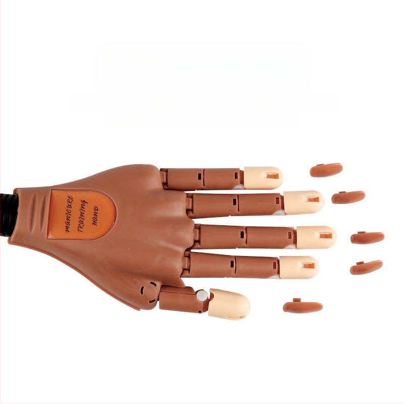 Nagų dailės praktikos protezinė ranka, judanti protezinė ranka, nagų dailės robotinė ranka, sulankstoma ir pritvirtinama modelio stiliaus nagų ekspozicija