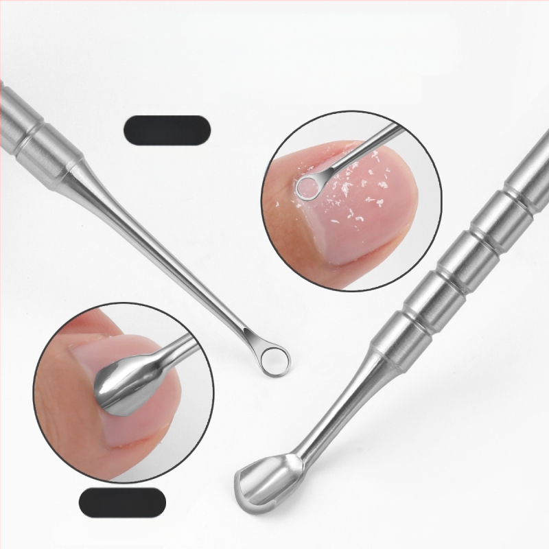 Kružna kosa glava za nokte, čelični potisni alat za nošenje oklopa, štapić za nokte, šipka za uklanjanje oklopa, ruski prsten s dvostrukom glavom, potkovani potisni alat