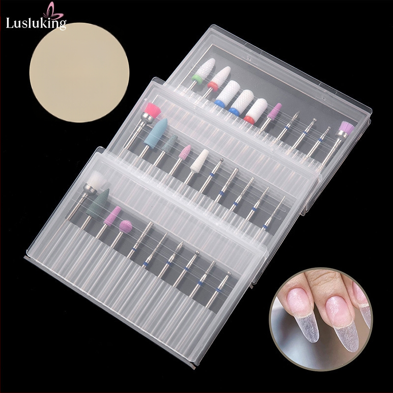 Cross-Border Manicure Tungsten Steel polirajuće glave Set od 30 keramičkih glava za poliranje noktiju Univerzalna drška Promjer 2,35 mm