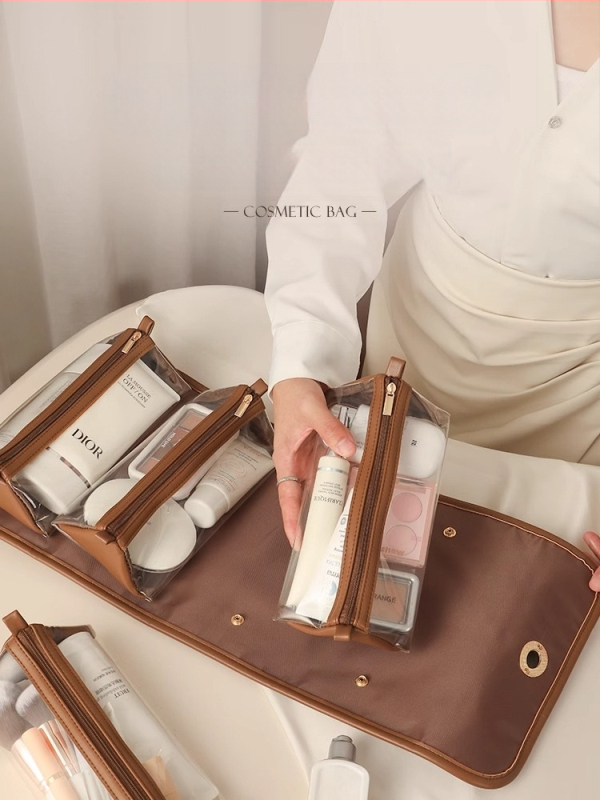 Kosmētikas somas nišas dizains, lielas ietilpības, viegla, grezna uzglabāšana, uzlabota mazgāšanas soma, uzglabāšanas soma sievietēm, pārrobežu partija