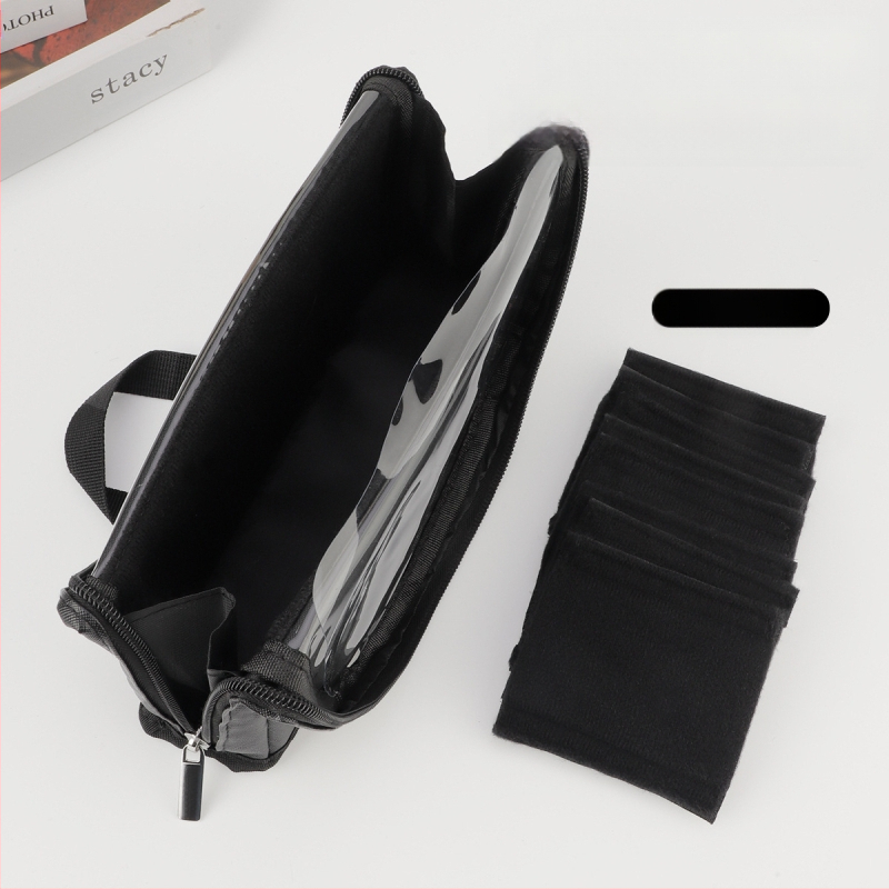 Didelės talpos tamsus magnetinis užraktas makiažo šepetėlių maišelis laikymo maišelis makiažo atlikėjo specialus makiažo tolesnių veiksmų rinkinys patogus makiažo šepetėlių maišelis