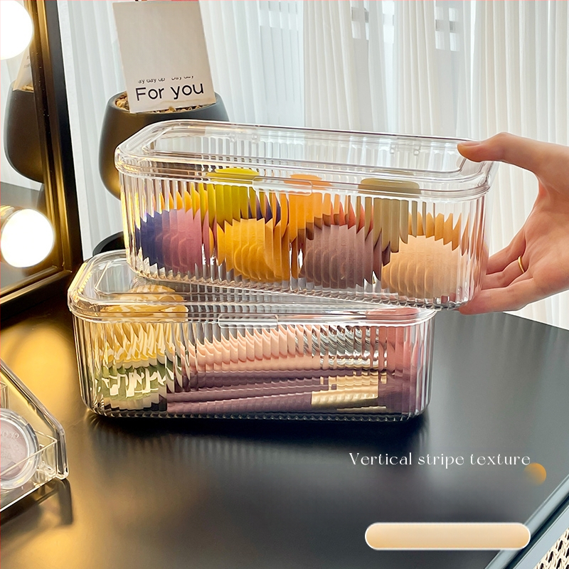 Pudrinės vatos pagalvėlės laikymo dėžutė, tualetinis staliukas, stalinis kosmetikos teptukas, lūpų dažai, dulkėms atsparus oro pagalvės laikymo stovas, grožio kiaušinis