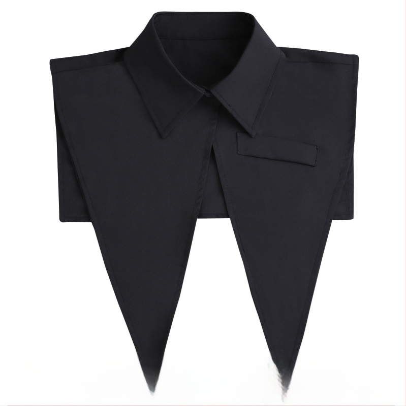 Vasarinė plona marškinių stiliaus skaros apykaklė Plati smaili apykaklė Universalus kostiumas Netikra apykaklė Išorinis pamušalas Maža liemenė Plati sukamoji apykaklė