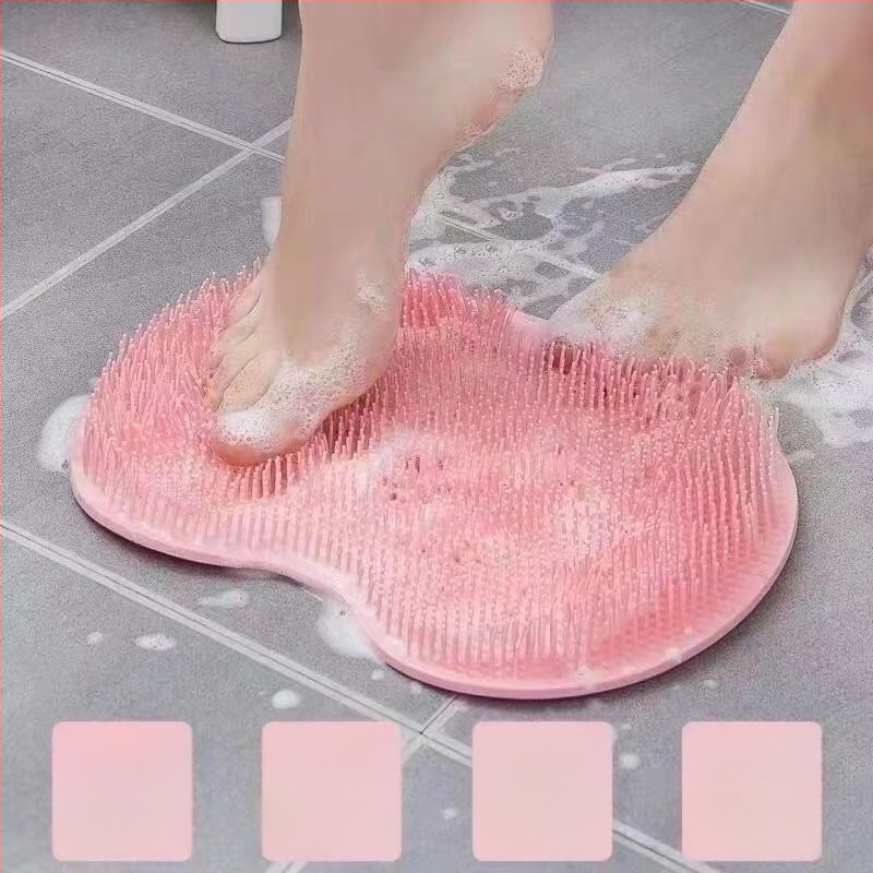 Kāju mazgāšanas pēdu berzes artefakts slinka pēdu birste pēdu masāžas paklājiņš mājsaimniecības vannas istabas pēdu berzes paklājiņš neslīdošs pēdu mazgāšana ar piesūcekni