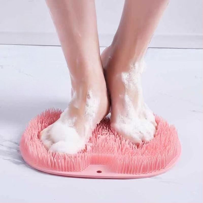Kāju mazgāšanas pēdu berzes artefakts slinka pēdu birste pēdu masāžas paklājiņš mājsaimniecības vannas istabas pēdu berzes paklājiņš neslīdošs pēdu mazgāšana ar piesūcekni