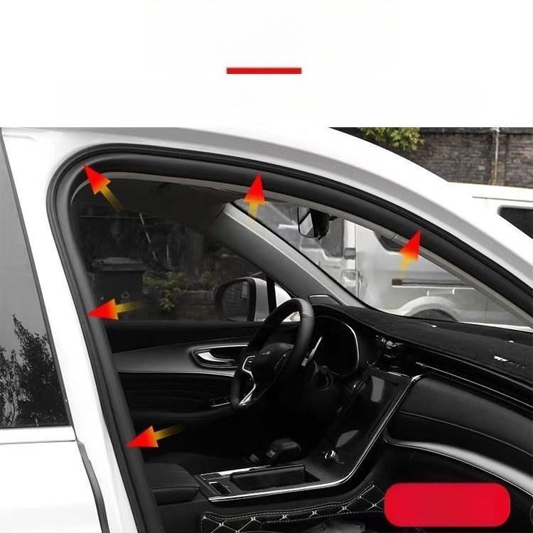 Automobilio garso izoliacinė juostelė, trijų sluoksnių durelių sandarinimo juosta, B tipo sustorinta variklio dangčio apsauginė guminė juostelė, apsauganti nuo dulkių, modifikuota bagažinėje
