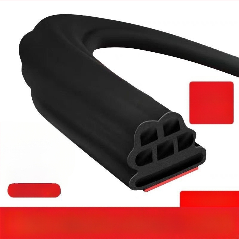 Automobilio garso izoliacinė juostelė, trijų sluoksnių durelių sandarinimo juosta, B tipo sustorinta variklio dangčio apsauginė guminė juostelė, apsauganti nuo dulkių, modifikuota bagažinėje