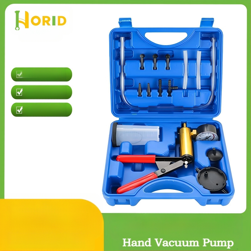 Ръководство за ремонт на спирачна течност за сини автомобили, вакуумна помпа, ръчен пистолет за засмукване, инструмент за смяна на спирачна течност, червен