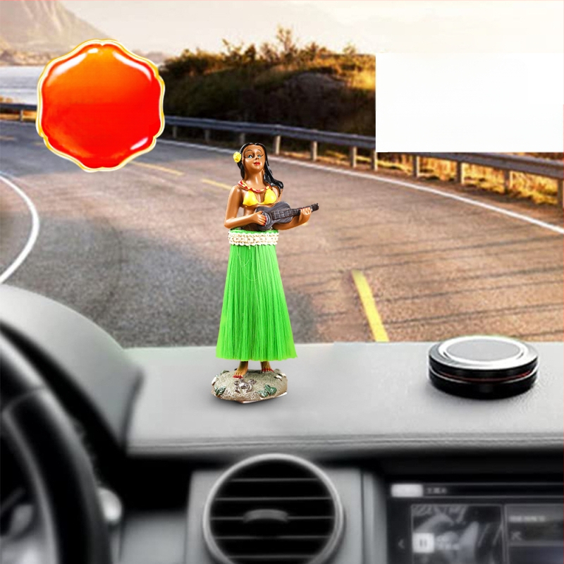 Tarpvalstybinė hula mergaitė, havajietiška susukta juosmens hula lėlė, dervos purtymo galvos lėlės automobilio papuošalai, pagal užsakymą