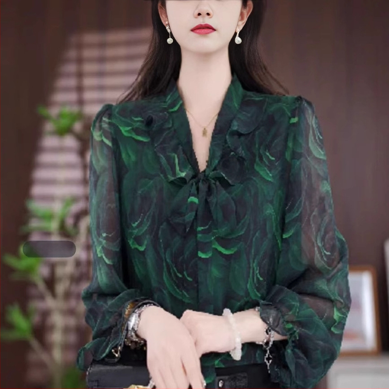 Pavasario ir vasaros plaukų karta, nauji moteriški ilgomis rankovėmis marškinėliai, madingi temperamento raštai, trumpi marškinėliai, moteriški drabužiai