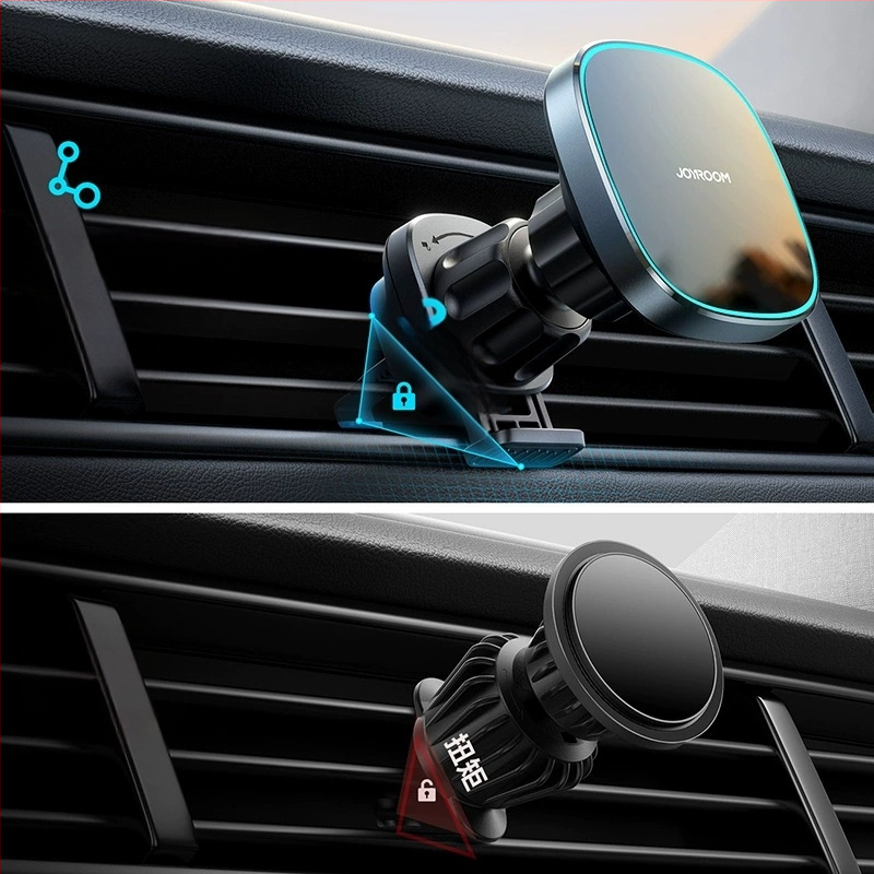 Machine Hall 15W magnetski držač za bežično punjenje u automobilu, univerzalni držač za punjenje mobitela s utičnicom za zrak, prekogranični