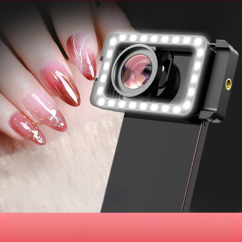 Ražotāja vairumtirdzniecības mobilā tālruņa makro aizpildījuma gaisma augstas izšķirtspējas uzacu tetovējums skropstas sulīgs manikīrs kukaiņu rotaslietas tiešraides šaušana