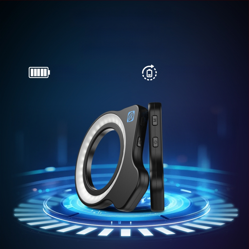 APEXEL мобилен телефон макро светлина за запълване красота нокти зеница снимка бижута идентификация запълваща светлина 37-52 мм резбова връзка