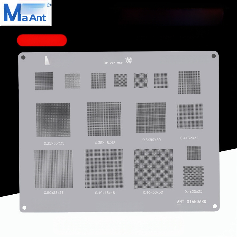 Antxin Устойчива на висока температура Универсална метална мрежа за засаждане с квадратни отвори и заоблени ъгли, устойчива на удари 0,3/0,35/0,4/0,5, многофункционална мрежа