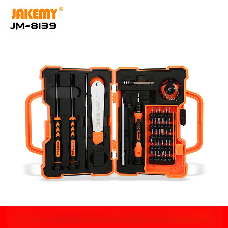 47 dalių daugiafunkcis kombinuotas atsuktuvas, tinkantis mobiliojo telefono, planšetinio kompiuterio išardymo ir remonto įrankiui JM-8139