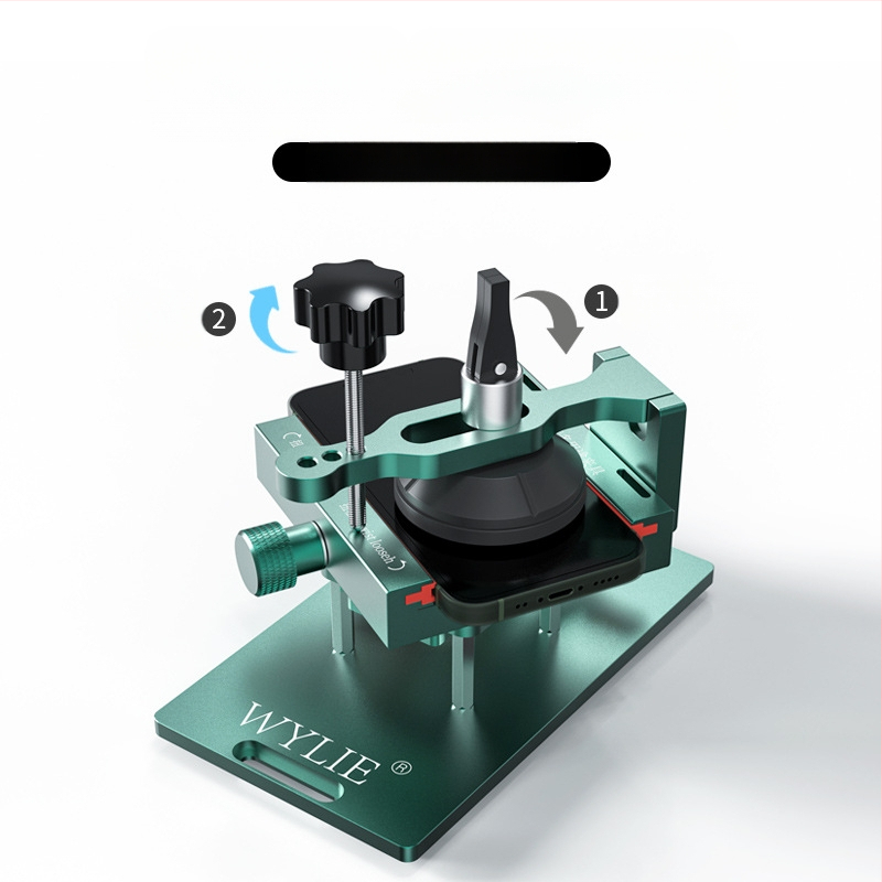 Многофункционално приспособление за фиксиране на мобилен телефон, странично окачващо приспособление за екран на Apple, свалете стъклото на задния капак и сменете инструмента за поддържане на налягането на задния капак.