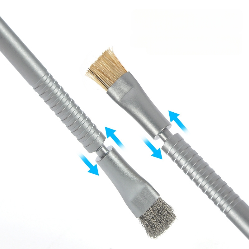 Четка за втвърдяване на ремонт на мобилни телефони, четка за почистване на дънни платки, телена четка, четка за почистване на интегрални схеми, четка за почистване на печатни платки