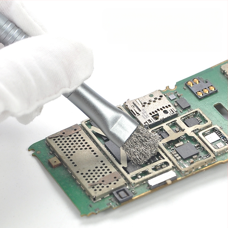 Четка за втвърдяване на ремонт на мобилни телефони, четка за почистване на дънни платки, телена четка, четка за почистване на интегрални схеми, четка за почистване на печатни платки