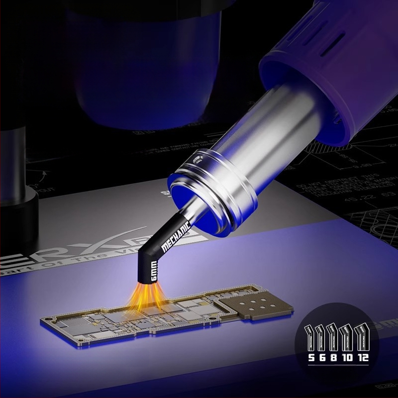 Techninės priežiūros specialistas, įstrižos burnos karšto oro pistoleto antgalis, oro pistoleto antgalis mikroskopui, specialus oro pistoleto antgalis, tinkantis įvairiems oro pistoletų montavimui.