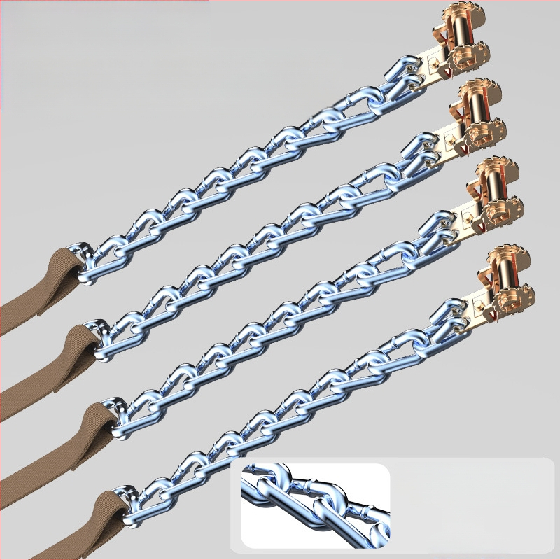 Rūpnīcas tiešā pārdošana Jauna automašīna Pretslīdes ķēde automašīnai bezceļu transportlīdzekļiem SUV sniega riepu universāla avārijas ķēde