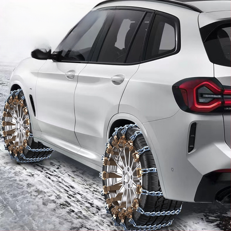 Rūpnīcas tiešā pārdošana Jauna automašīna Pretslīdes ķēde automašīnai bezceļu transportlīdzekļiem SUV sniega riepu universāla avārijas ķēde