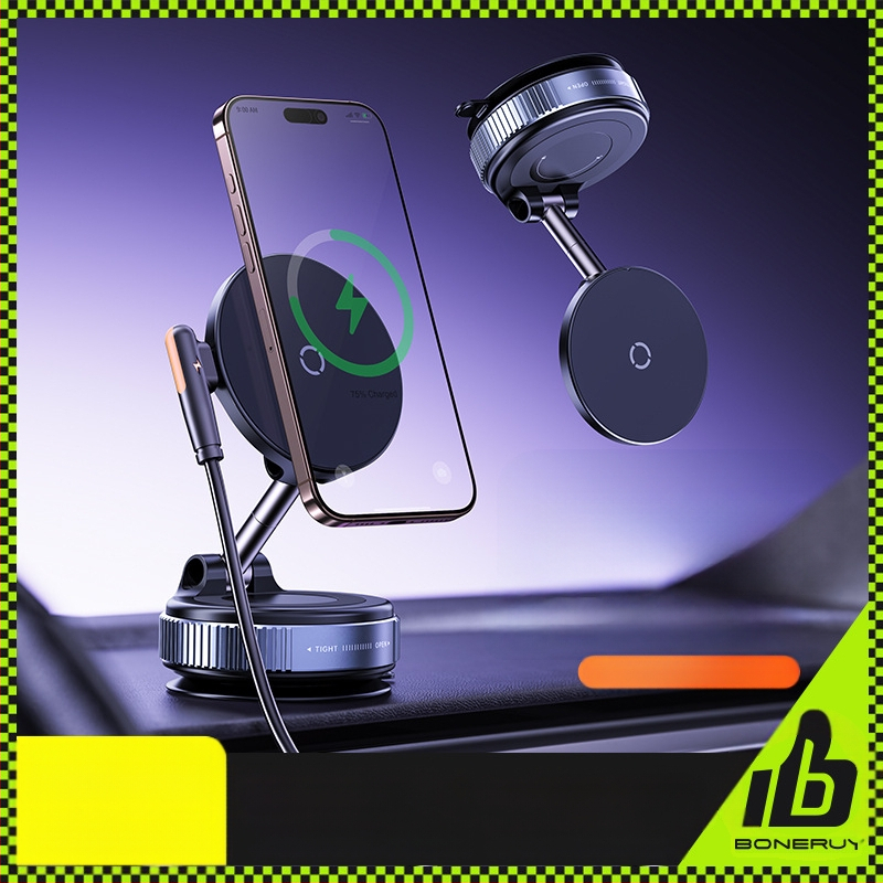 Boneruy automašīnas lādētāja bezvadu uzlādes kronšteins vakuuma adsorbcijas galda kronšteins biroja navigācijas automašīnas kronšteins