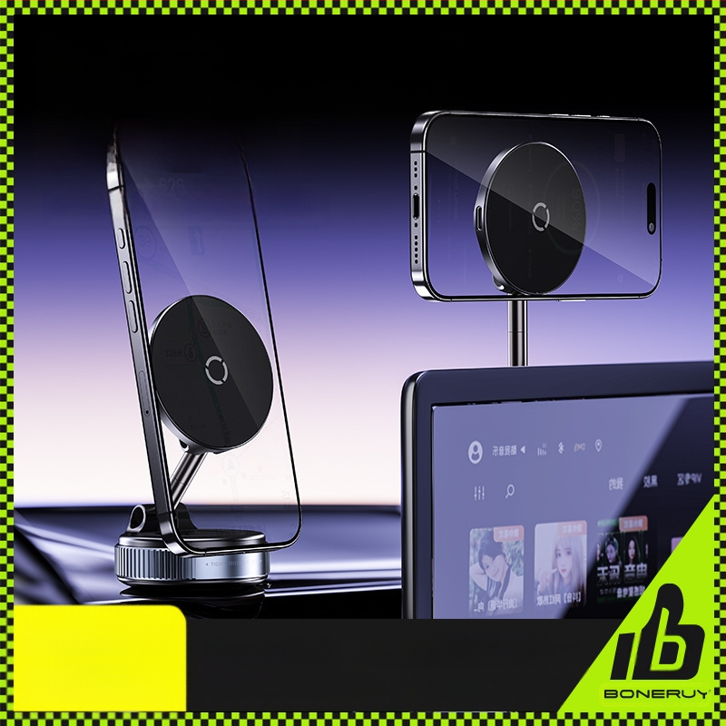 Boneruy automašīnas lādētāja bezvadu uzlādes kronšteins vakuuma adsorbcijas galda kronšteins biroja navigācijas automašīnas kronšteins