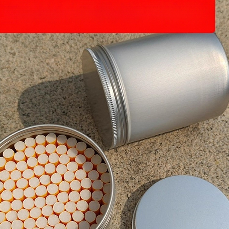 Didelės talpos cigarečių skardinė, 80 vnt., apvali, sandari, drėgmei atspari, drėgmę palaikanti aliuminio skardinė, cigarečių dėžutė, šiurkšti ir smulki cigaretė, universalus cigarečių skardinės cilindras