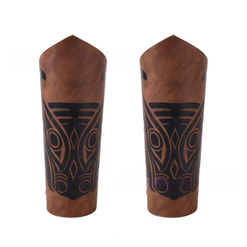 Трансграничен средновековен мъжки кожен гривна за ръце, ретро пънк, карнавален косплей костюм, аксесоари за предпазител за ръка