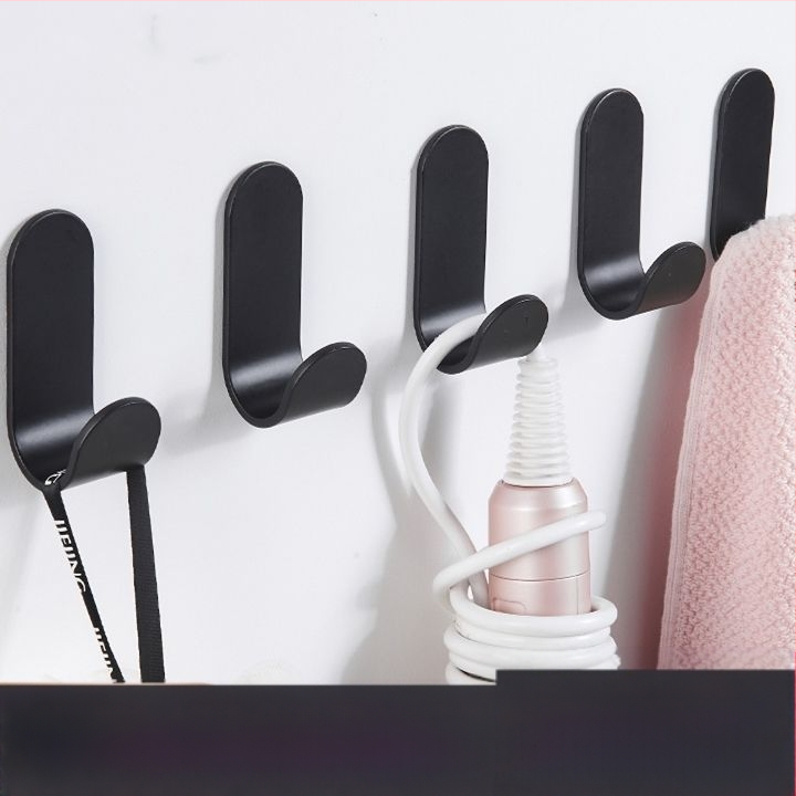 Drabužių pakabos kabliukas, lipnus kabliukas drabužiams už durų be gręžimo, lipnus kabliukas vonios kambario apkrovas laikančiai sienai, ausinių laikiklis