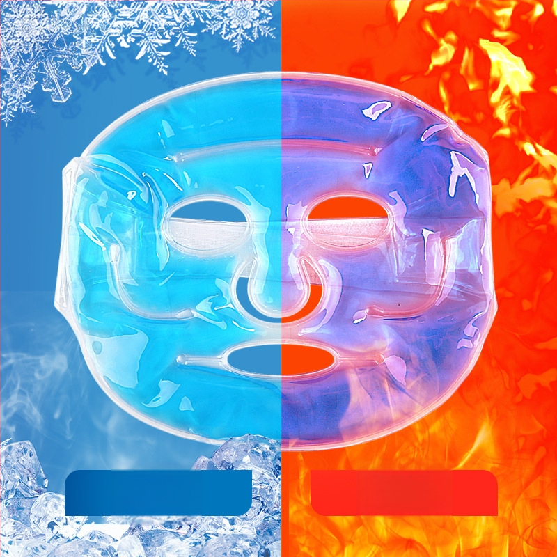 Ледена компресираща маска, гел мъниста, маска за очи, приложение за лице, торбичка с лед, фланелен охлаждащ фланелен стикер за следоперативно възстановяване, многократна употреба на торбичка с лед