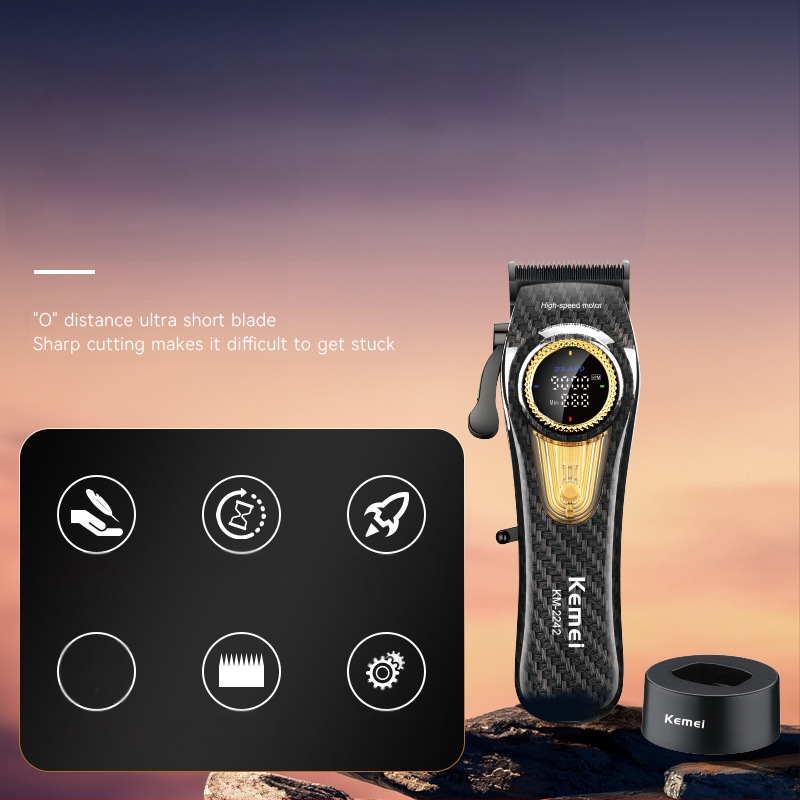 KEMEI KM-2242 elektriskā matu griezēja frizētavai, matu griezēja skūšanās matu griezēja