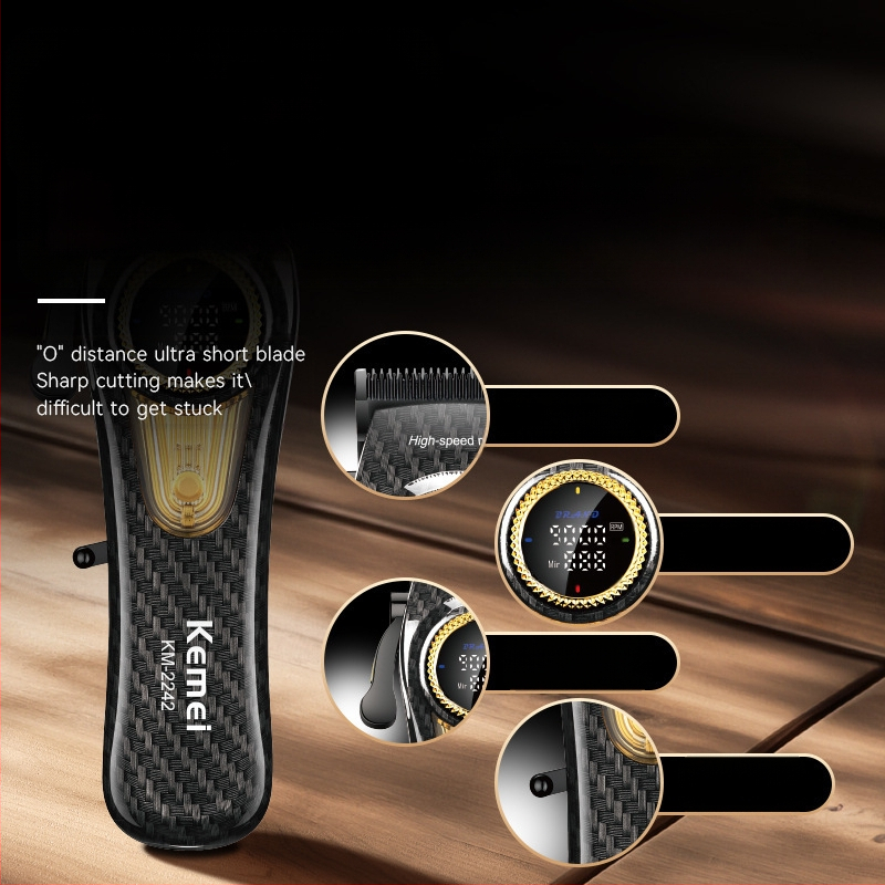 KEMEI KM-2242 elektriskā matu griezēja frizētavai, matu griezēja skūšanās matu griezēja
