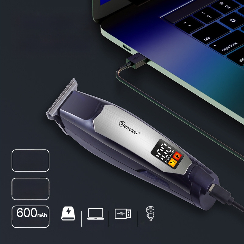 Jauns mājsaimniecības uzlādējams matu griezējs vīriešu pašapkalpošanās gradienta apgriešanas eļļas galviņas griezējs digitālais displejs gravēšanas griezējs elektriskais griezējs