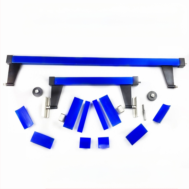 Automobilio įgilintas lakštinio metalo įrankių plėtiklis, išorinė atrama, padidintas separatorius, ištraukiamas, nedažytas, nepaliekantis žymių, ištraukiamas plaktukas