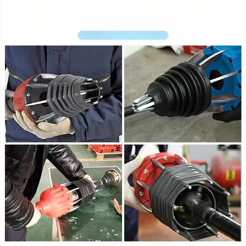 Pneumatinis rutulinio narvelio dulkių dangtelio keitimo įrankis, be išmontavimo, pusašio dulkių dangtelio nuėmimo montuotojo specialus įrankis automobilių remontui.