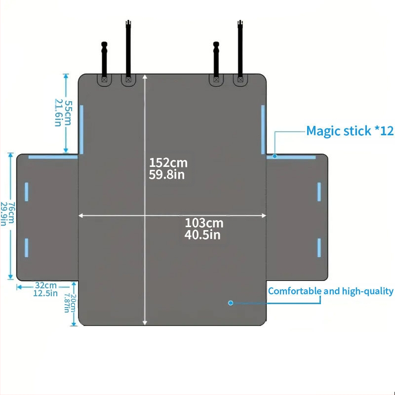„Amazon CrossBorder“ automobilio bagažinės izoliacinis kilimėlis, atsparus įbrėžimams, atsparus vandeniui, dulkėms, atsparus įbrėžimams, automobilio bagažinės kilimėlio laikymas