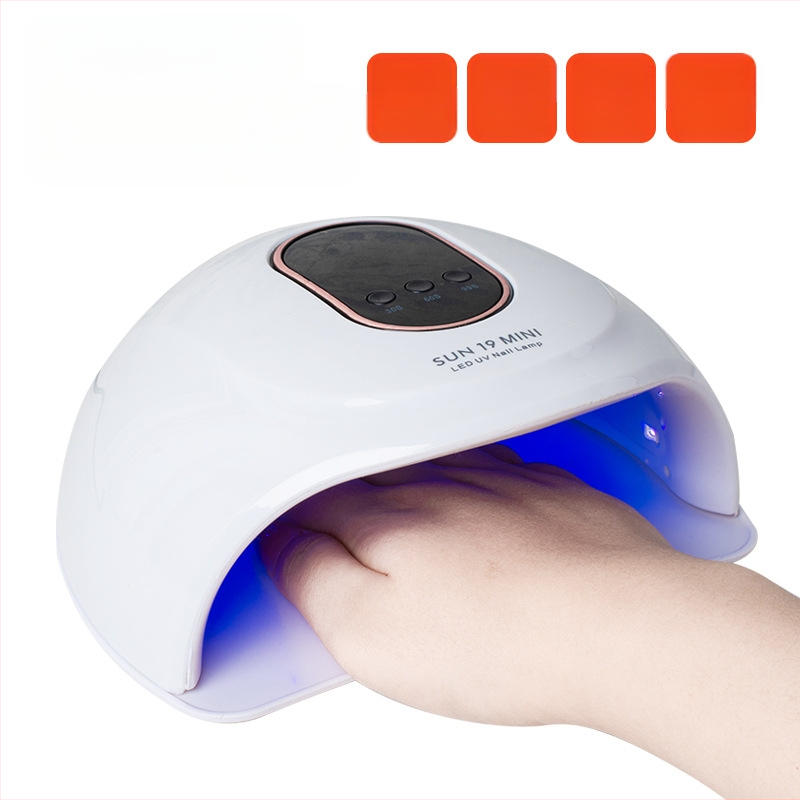 72 W didelės galios nagų lempa, intelektuali indukcinė greitai džiūstanti fototerapijos lempa „SUN19mini“ nagų parduotuvė su tiesioginiais pardavimais gamykloje
