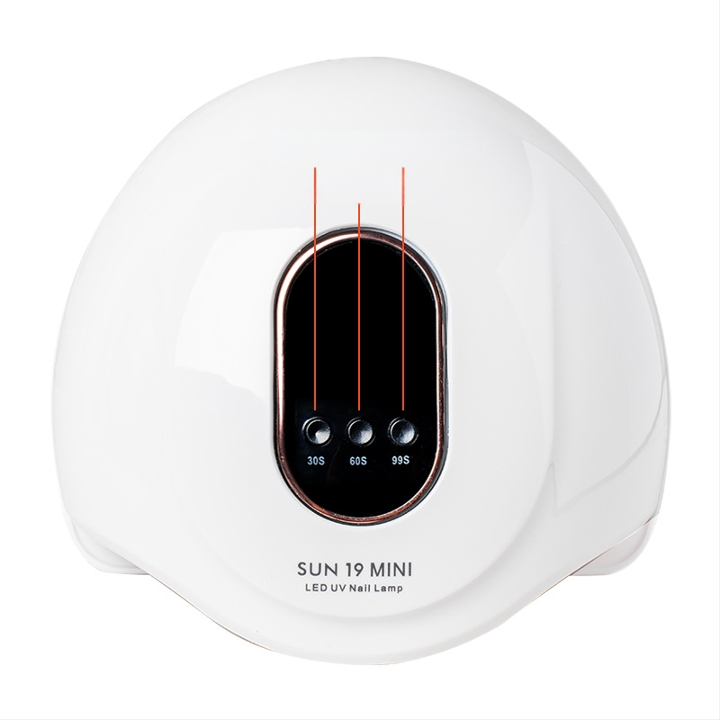 72 W didelės galios nagų lempa, intelektuali indukcinė greitai džiūstanti fototerapijos lempa „SUN19mini“ nagų parduotuvė su tiesioginiais pardavimais gamykloje